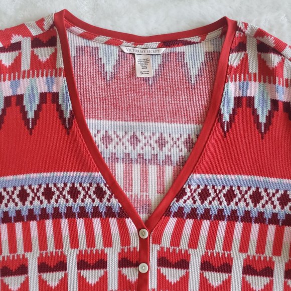 VICTORIA'S SECRET Pullover Multicolor V Neck Sweater SZ XL - Picture 6 of 15